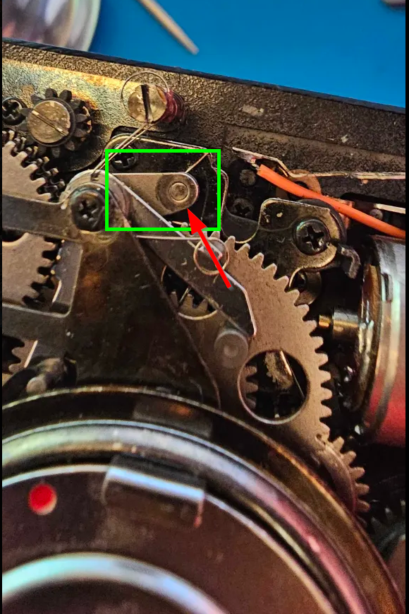 Zone du petit levier dans la zone clutch / brake